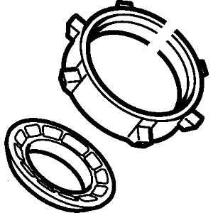 Hansa plate attachment M30 x 1Murano 59912521 M30 x 1