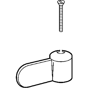 Hansa lever handle complete Tempra from 5.04 59912712