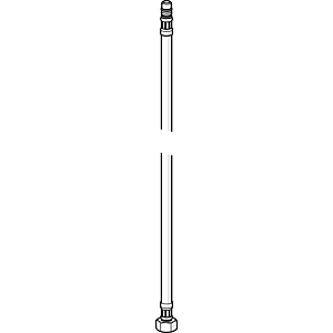 Hansa Druckschlauch M10 x 1 - G3/8 600 mm 59912719 x 1 - 3/8, L=600mm