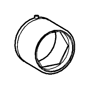 Hansa sleeve, chrome-plated 59913106