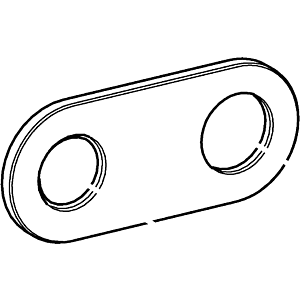 Hansa Rosette chrom komplett 59913172