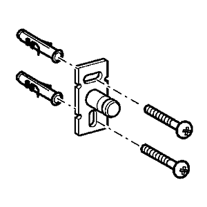 Hansa fastening complete wall bar 59913178