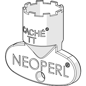 Cache clé Hansa M16,5 x 1 59913242 pour aérateur, M 16,5x1mm