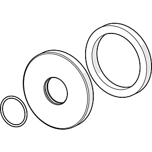 Hansa Rosette komplett d: 75 mm chrom 59913246
