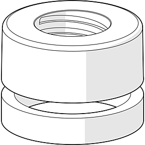 Hansa rosette complete chrome compact 59913432