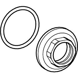 Hansa écrou de montage complet M28 x 2000 , 5 59913442 SW 30