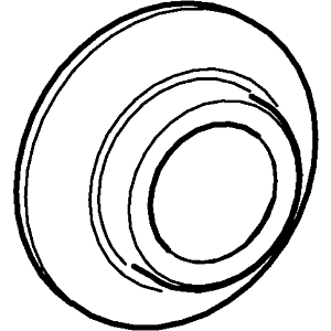 Rosace Hansa d: 55 mm chromé 59913443 chr