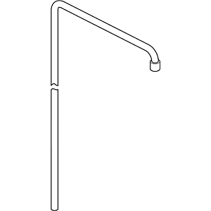 Hansa water-bearing slide rod d: 18 mm 59913473 chrome