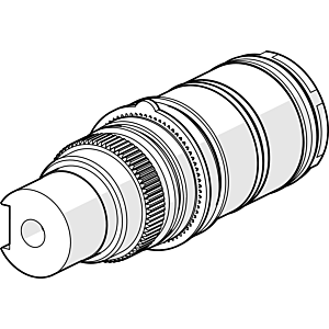 Pièce de commande Hansa Tempra AP 1/2&quot; acier inoxydable 59913543 G1/2