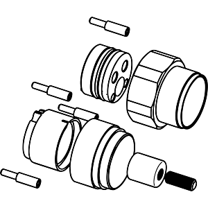 Hansa extension set for Hansamatrix 59913591 20 mm with 2-way conversion