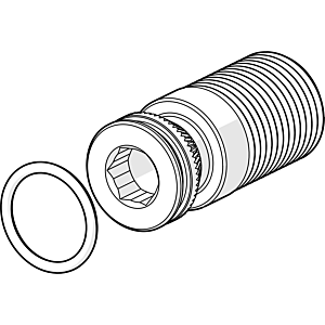 Hansa connecteur fileté intégral 59913658