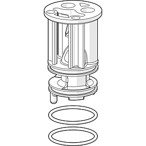 Hansa control section holder complete 59913686