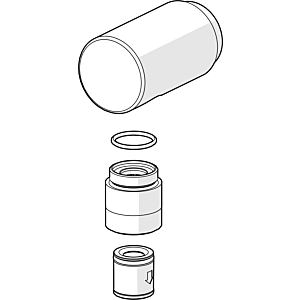 Hansa wall connection elbow complete 59913709