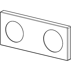 Rosace Hansa 175 x 75 mm chromé 59913734 chr