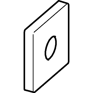 Hansa rosette 75 x 75 mm chrome 59913737