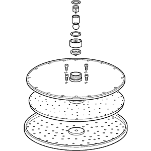 Hansa shower head Viva d:300 mm complete 59913746 chr