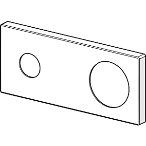 Hansa Rosace chromé 175 x 75 mm pour Matrix 59913866 chr