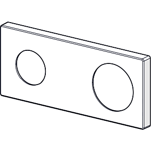 Hansa rosace Hansa 175 x 75 mm chromé 59913868