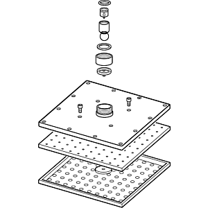 Hansa overhead shower complete 200 x 200 mm 59913873 200 x 200 mm chr