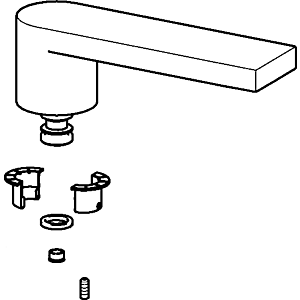 Hansa bec pivotant complet pour 5714/5715 59913960 chr