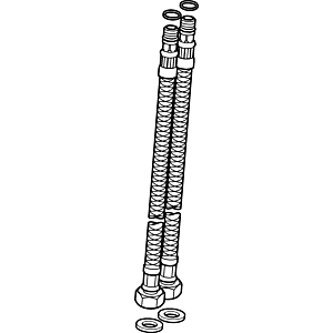 Tuyau de pression Hansa M8 x 1 - G3/8 430 mm 59913964 M8x1xG3/8, L=430