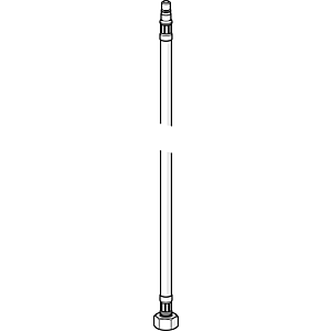 Hansa Druckschlauch M8 x 1 - G3/8, 550 mm 59913969 L=550, M8x1, G3/8