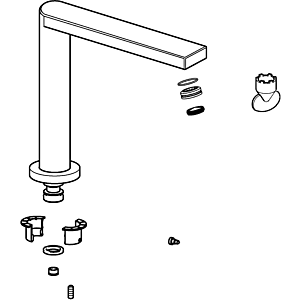 Hansa bec pivotant complet 5711 Stela 59913999 chr