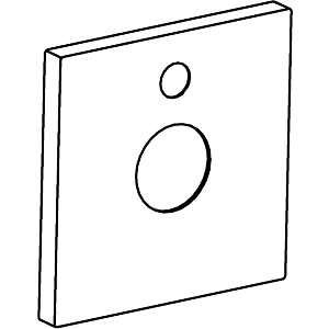 Hansa rosette bathtub-shower 59914004 150x150mm