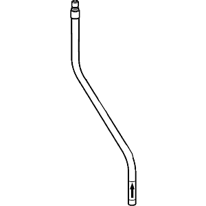 Tuyau de raccordement Hansa d:8 mm M10x1, 480 mm 59914042 M10x1, L=480