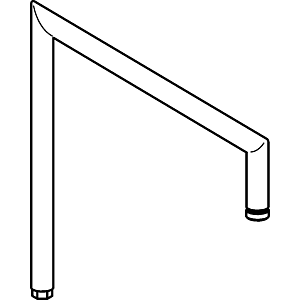 Hansa shower arm without overhead shower 59914045 59914045 chr