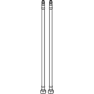 Flexible de raccordement Hansa 375 mm (2 pièces) 59914095 L=375, G3/8-M10x1