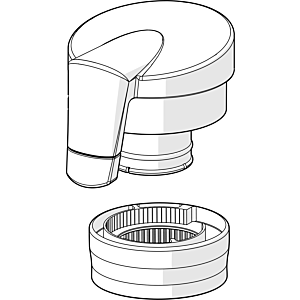 Poignée de réglage de la température Hansa pour 6514 Fit 59914112 59914112