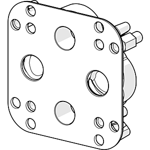 Adaptateur d&#39;inversion Hansa 59914184 échangeable à froid/à chaud