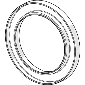 Extension de rosace Hansa 59914191 15 mm, ronde