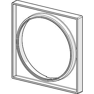 Hansa rosette extension 59914192 15 mm, square