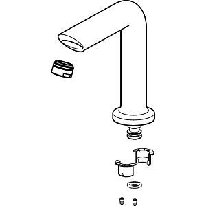 Hansa spout vantis complete 59914198 Ausld. 139mm