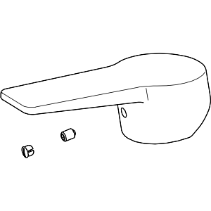 Hansa lever Twist, side-operated, complete 59914199