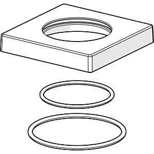 Hansa Rosette 75 x 75 mm komplett Compact 59914209