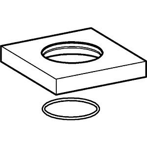 Hansa rosette 75 x 75 mm complete single - 59914212 solution