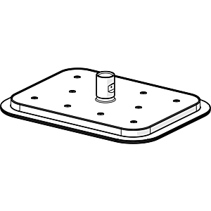 Hansa overhead shower square 59914278 257 x 197 mm