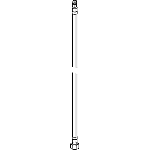 Hansa Druckschlauch M10 x 1 - G3/8, 620 mm 59914289 L=620, G3/8-M10x1 DN6
