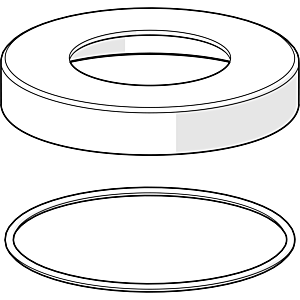 Hansa plaque de recouvrement 59914672 d 72 mm, HANSA