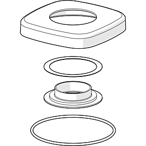 Hansa cover plate 59914677 75x75 mm, HANSA