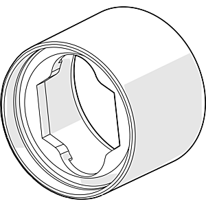 Hansa cover sleeve 59914714 chrome 59914714