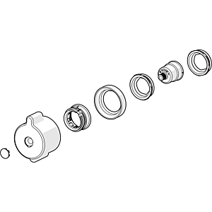 Hansa temperature adjustment handle 59914754 59914754 chrome