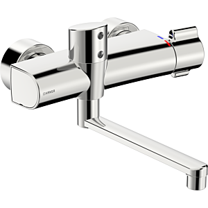 Hansa Hansaelectra infrared washbasin wall fitting 08866202 battery operation, thermostat, projection 286mm, chrome