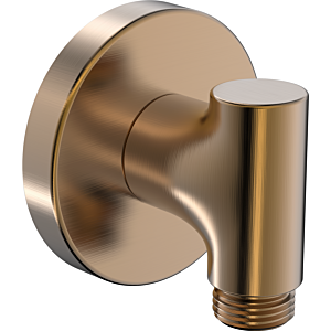 Hansa wall connection elbow 290022-81 wall mounting, G 1/2, round, brushed bronze