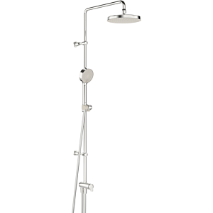 Système de douche Hansa Hansabasicjet 44380200 raccordement par flexibles de pression, saillie 407 mm, chromé