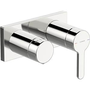 Hansa Hansadesigno final assembly set 44519583 concealed single-lever mixer, with 2-way diverter, chrome