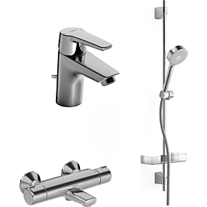 Hansa Hansapolo bath set thermostat 46520090 chrome